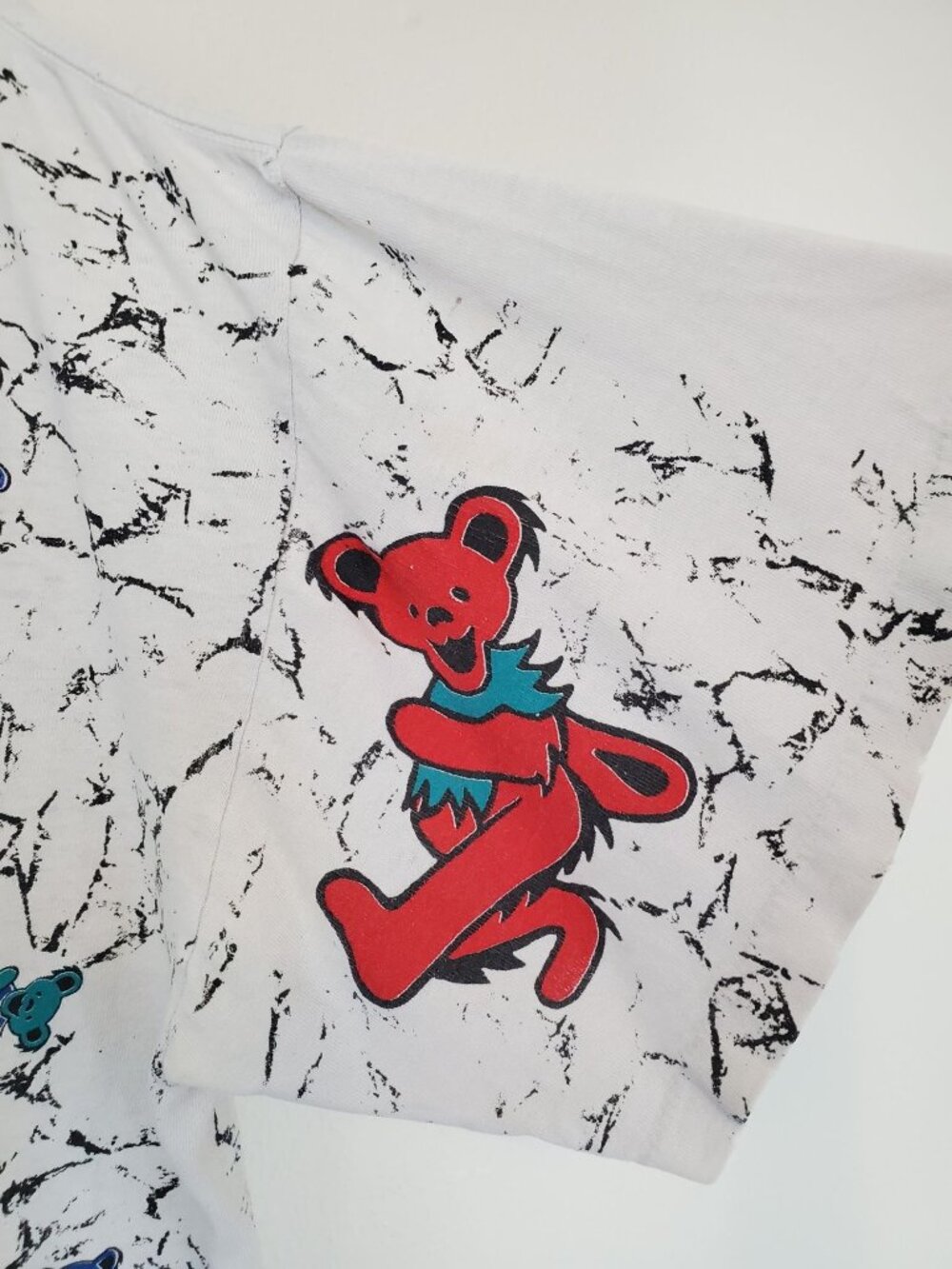 Grateful Dead 1991 dancing bears all over print short sleeved t shirt - flawed - Picture 13 of 14
